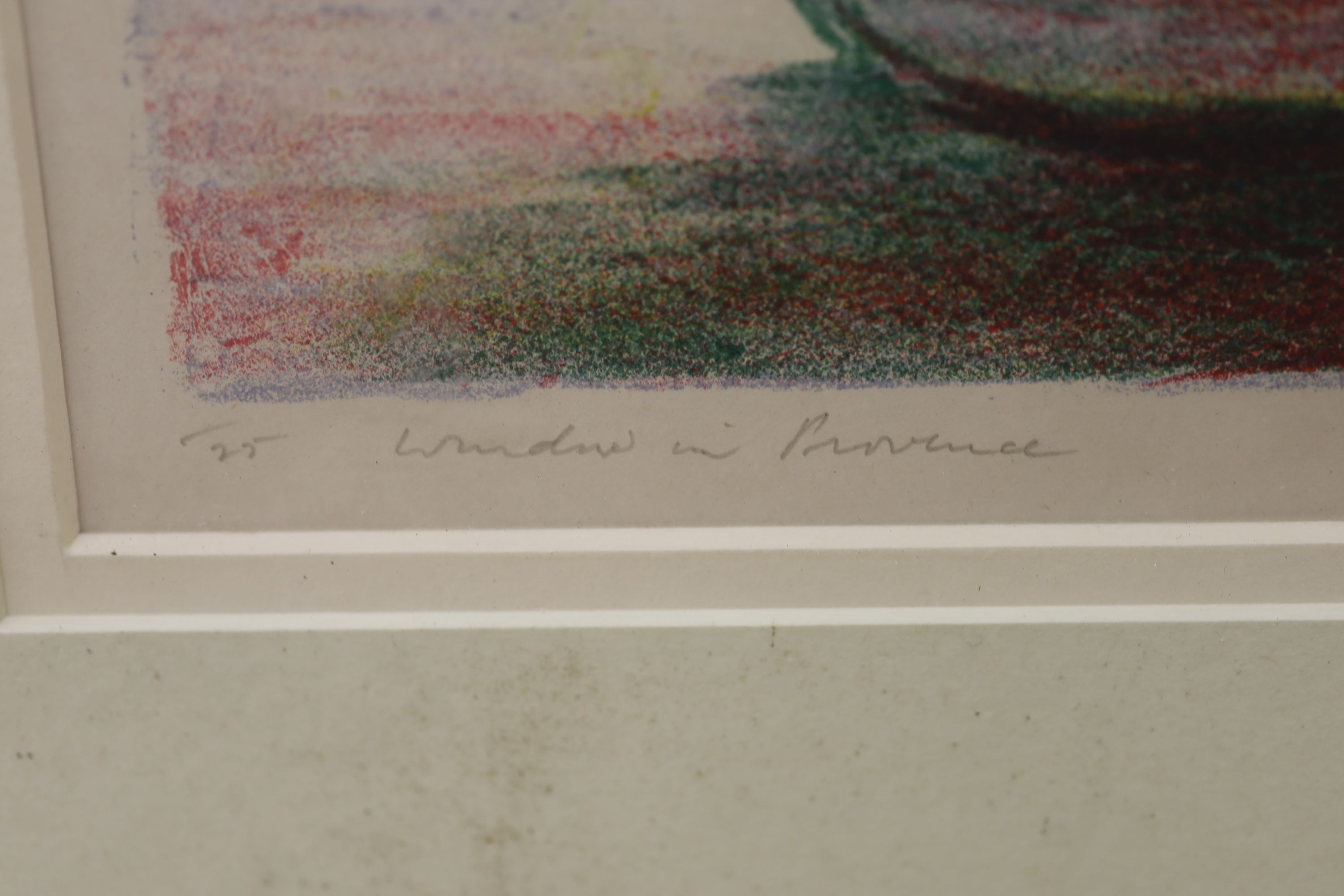 Sydney Russell Reeve (b.1895), lithograph, 'Window in Provence’, signed, 32 x 40cm, unframed. Condition - fair